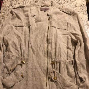 frene colored jacket.